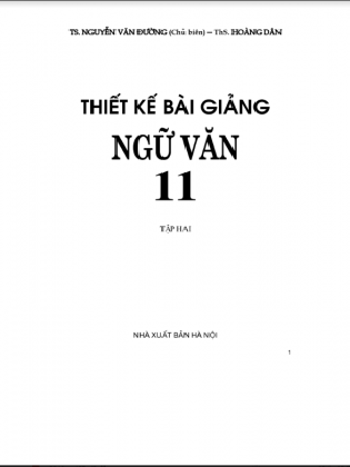 Thiết kế bài giảng ngữ văn 11 tập hai